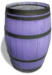 Vieux tonneau mauve 