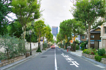 Fototapeta na wymiar 神戸の港町の風景