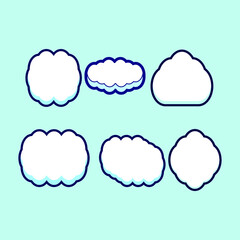 set of clouds