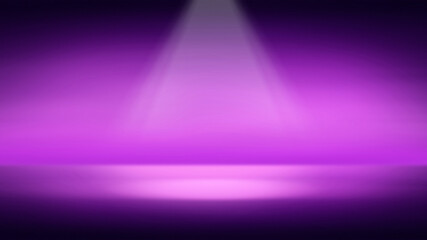 Spotlight on Empty Studio Floor, Professional Stage Background for Product Display.