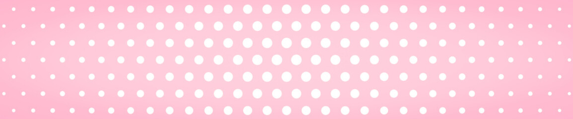 Comic book halftone dot on pink background, illustrator.