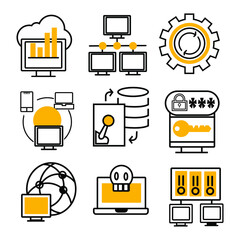 Free Internet Network Access Icon Set