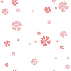 Seamless pattern inspired by sakura flowers