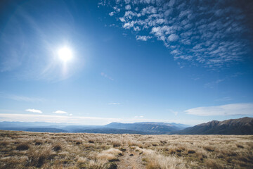 Angelus Hut tracks and routes on Nelson Lakes National Park, New Zealand