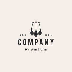 caper berries fruit hipster vintage logo vector icon illustration