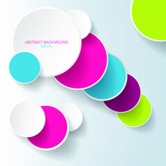 abstract geometric rounded design