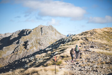 Angelus Hut tracks and routes on Nelson Lakes National Park, New Zealand
