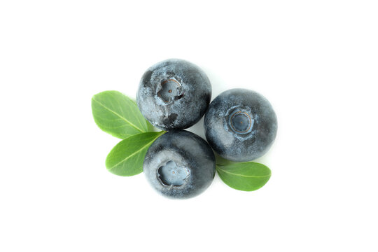Fresh delicious blueberry isolated on white background