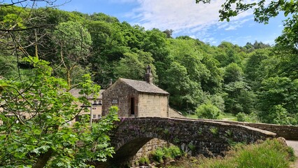 old building over the briddge