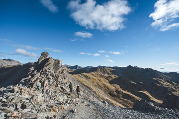 Angelus Hut tracks and routes on Nelson Lakes National Park, New Zealand
