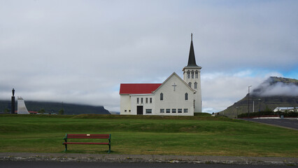 church in the village, Grundafjordur, Iceland