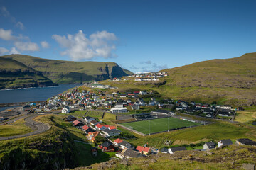View over Eiði, Eidi, Faroe Islands