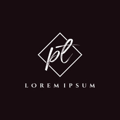 Letter PT  luxury logo design vector