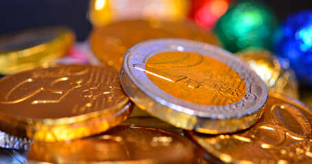 Goldfolie abgedeckt Schokolade Münzen 2