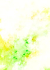 Obraz na płótnie Canvas 幻想的な黄色と緑の水彩テクスチャ背景 