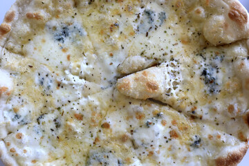 Four cheese pizza