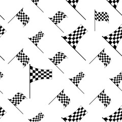 Race Flag Seamless Pattern, Vinyl Ready