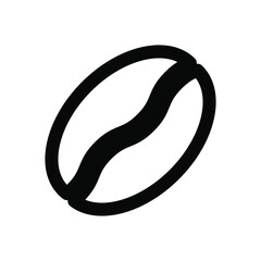 Coffee beans icon. Caffeine symbol. Black icon. Vector illustration.