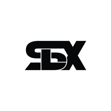 SLX letter monogram logo design vector