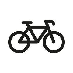 Bicycle icon vector illustration in outline style