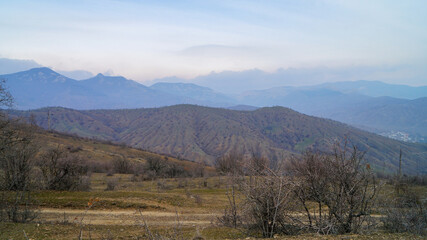 Mountains of Crimea in early spring