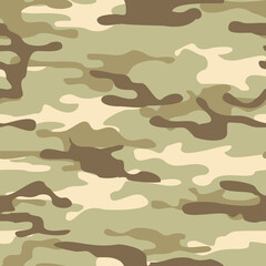 
Camouflage seamless pattern from spots. Military texture. Abstract camo. Print on fabric and clothing. Vector