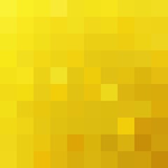 Abstract Yellow mosaic background. Vector background. Gold mosaic. Pixel art background.