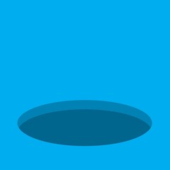 Pit vector background. Hole background. Vector illustration.