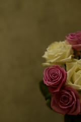 Easter and spring greeting card Woman day concept Copyspace for text.