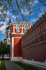 Obraz premium Monastery wall and towers. Donskoy monastery in Moscow
