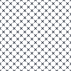 Seamless crossed lines geometric pattern, abstract minimal vector background with cross stripes, lined design for wallpaper or textile.