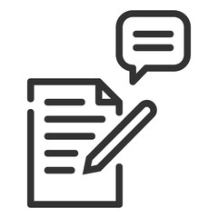 Letter outline icon.