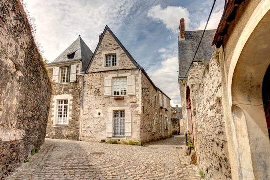 Angers, France, Historical center, HDR Image