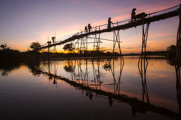 Bamboo bridge