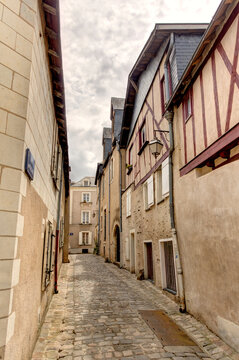 Angers, France, Historical center, HDR Image