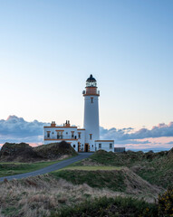Fototapeta na wymiar Landscape photography of sunset and lighthouse