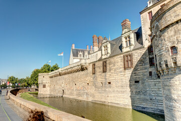 Fototapeta na wymiar Nantes historical center, HDR Image