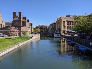 The River Cam near Magdalene Bridge in Cambridge, England