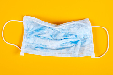 Used Flu Mask closeup