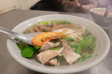 assorted Taiwanese noodle soup