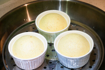 Chinese steamed bread in a cup