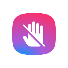 Obraz premium Do Not Touch - Sticker