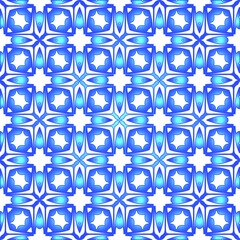 Fototapeta na wymiar Geometric vector pattern with azure and blue gradient. simple ornament for wallpapers and backgrounds.