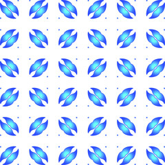 Geometric vector pattern with azure and blue gradient. simple ornament for wallpapers and backgrounds.