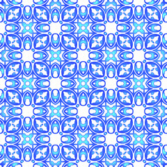 Geometric vector pattern with azure and blue gradient. simple ornament for wallpapers and backgrounds.