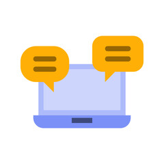 Chat flat icon.