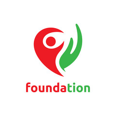 Fototapeta premium Foundation Logo Template Design. Vector illustration