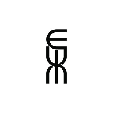 ewm letter original monogram logo design
