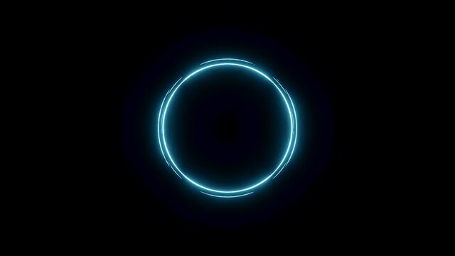 Loading out animation of a circular animation design. Motion background 4K