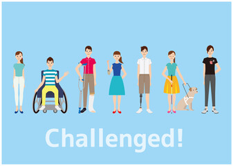 Challenged!  障がいと共に生きチャレンジする世界の人々